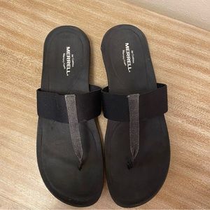 Merrell District Finley Thong Sandal Womens Size 11 Color Blackout